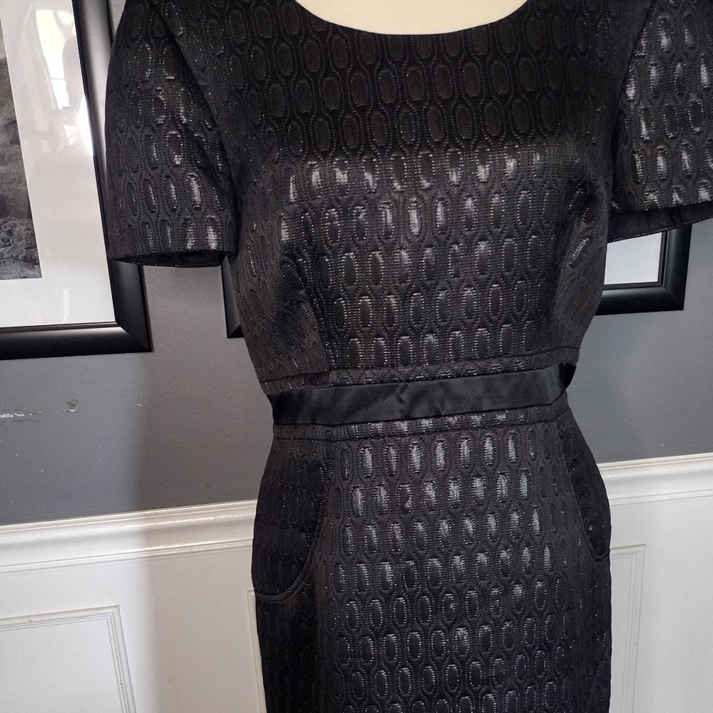 Antonio Melani Black Short Sleeved Dress Sz 14